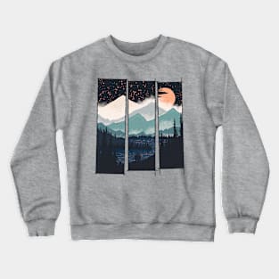 Orange Moon Crewneck Sweatshirt